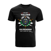 Strachan Tartan Crest T-shirt - I'm not yelling style